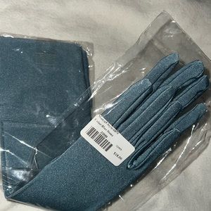 Opera ladies evening Blue stone color